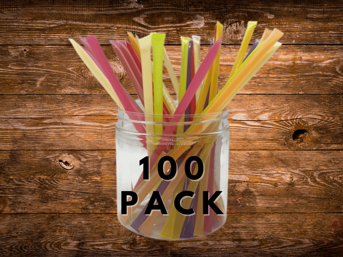 100 Pack Honey Straws